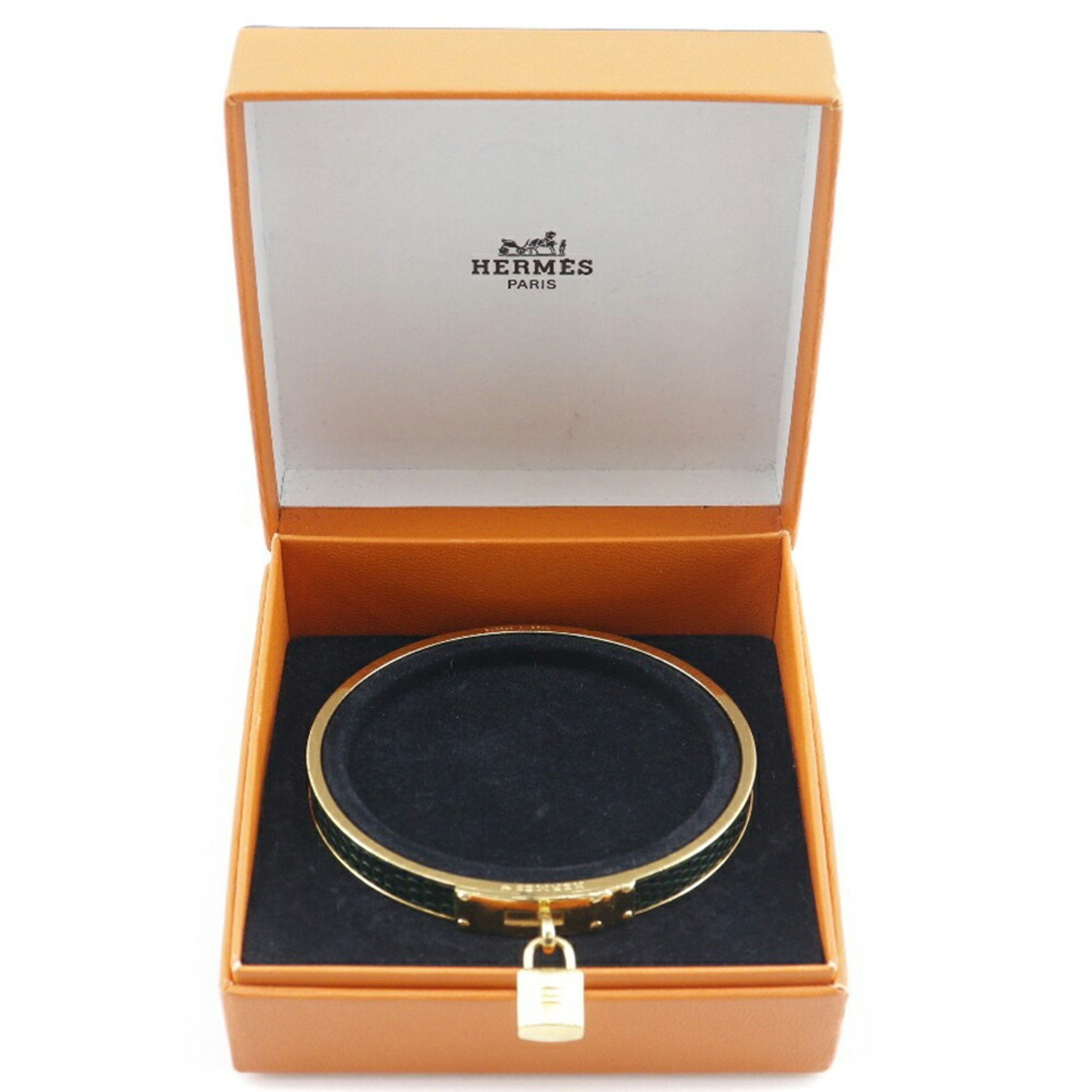 Hermes Kelly Bangle, Gold Plated, Approx. 29g, Women's