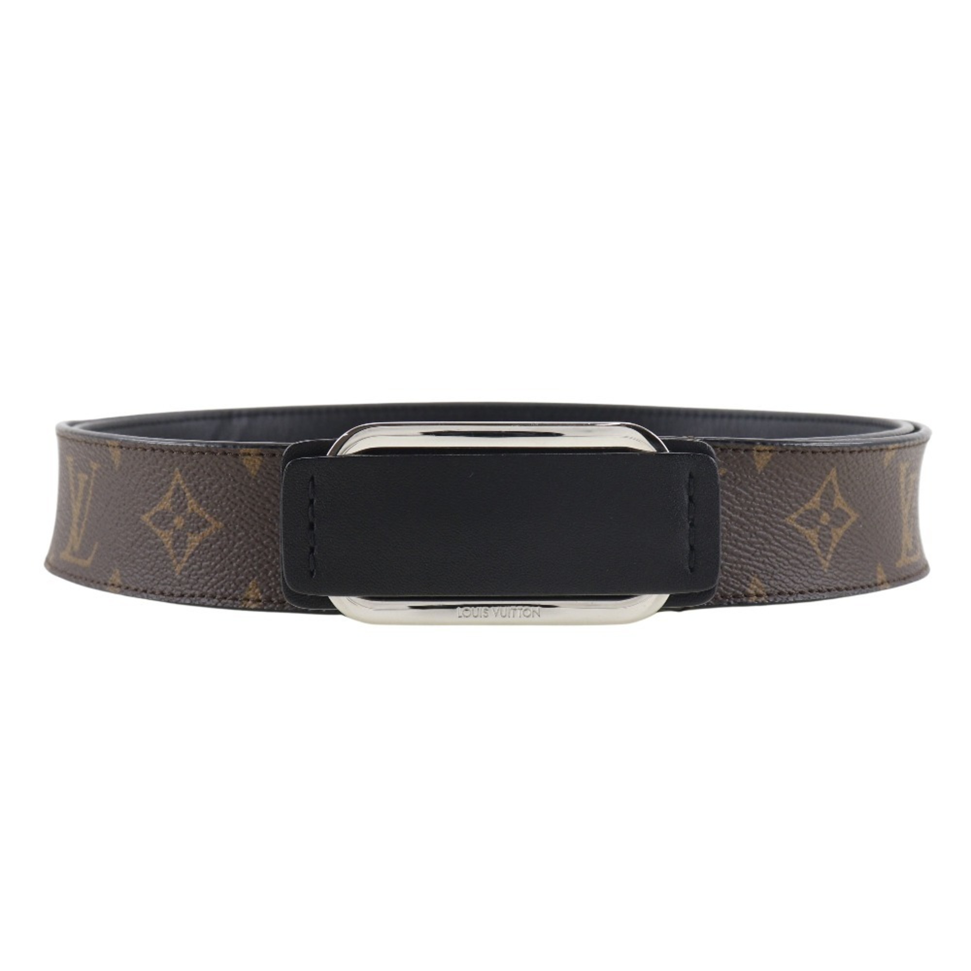 LOUIS VUITTON Saintur Belt MP022 Monogram Canvas 2017 CY2157 Men's