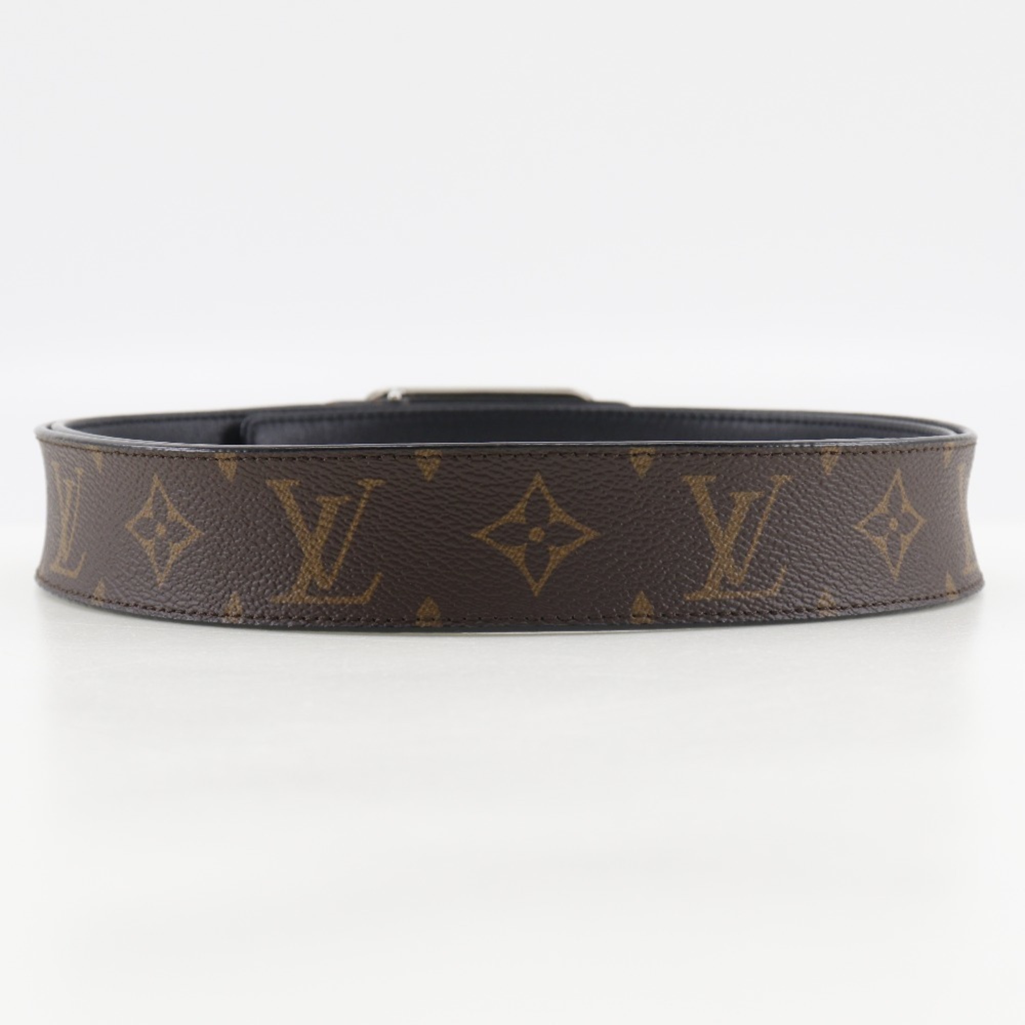 LOUIS VUITTON Saintur Belt MP022 Monogram Canvas 2017 CY2157 Men's