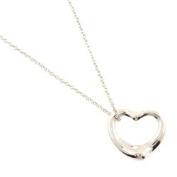 Tiffany & Co. Heart Necklace 22mm Model Silver 925 Approx. 7.1g Open Women's