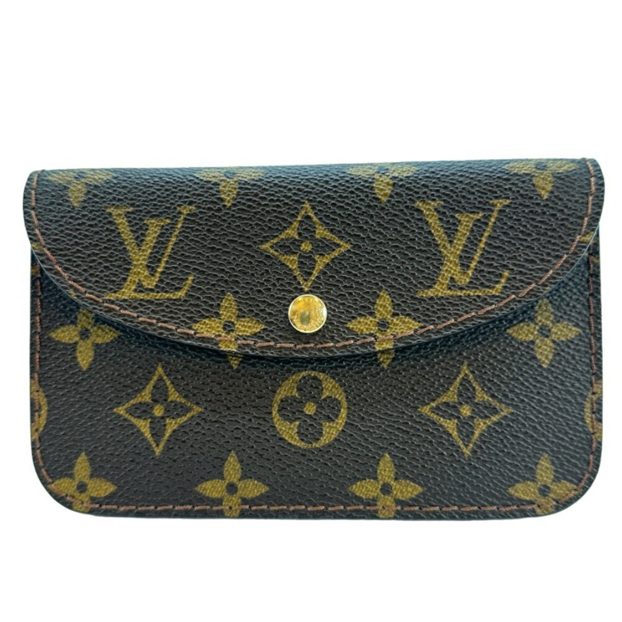 Louis Vuitton Saint Tulle Pochette Solo Waist Bag Pouch Only M6948U Monogram Canvas Snap Button Unisex