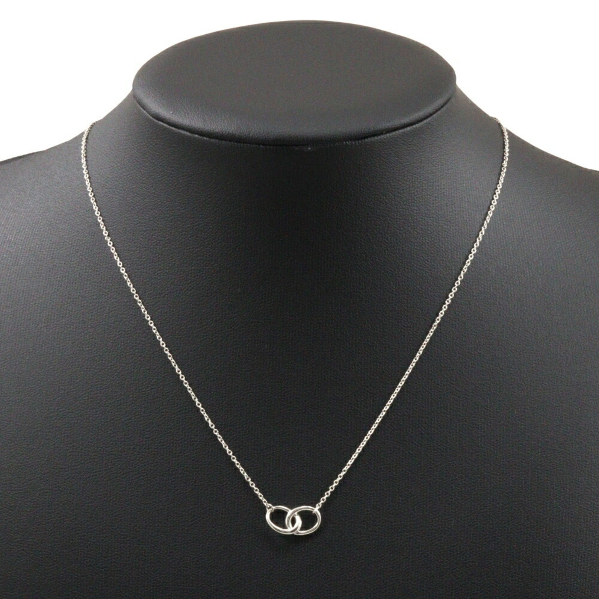 Tiffany & Co. Double Loop Necklace, Silver 925, Approx. 1.69g, Loop, Women's