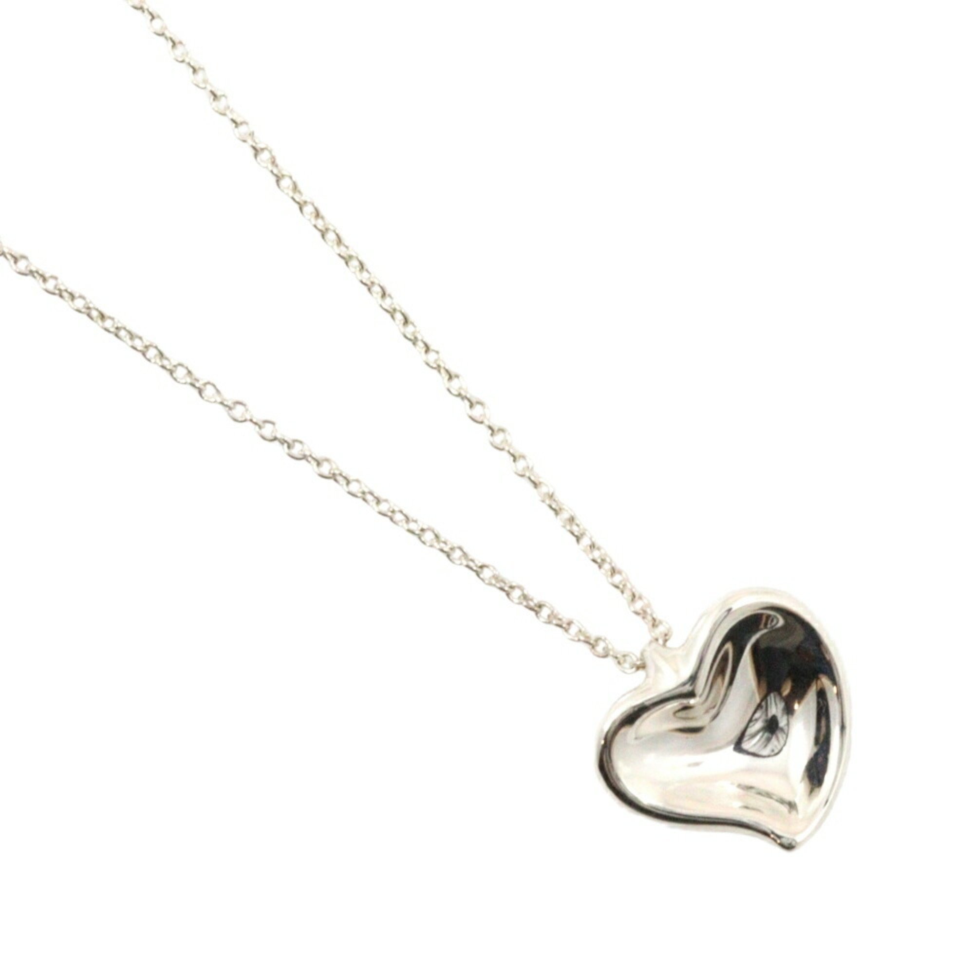 Tiffany & Co. Curved Heart Necklace, Silver 925, Approx. 4g, heart, Women's