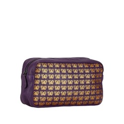 Bottega Veneta Butterfly Pouch Purple Leather Women's BOTTEGAVENETA