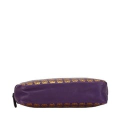 Bottega Veneta Butterfly Pouch Purple Leather Women's BOTTEGAVENETA