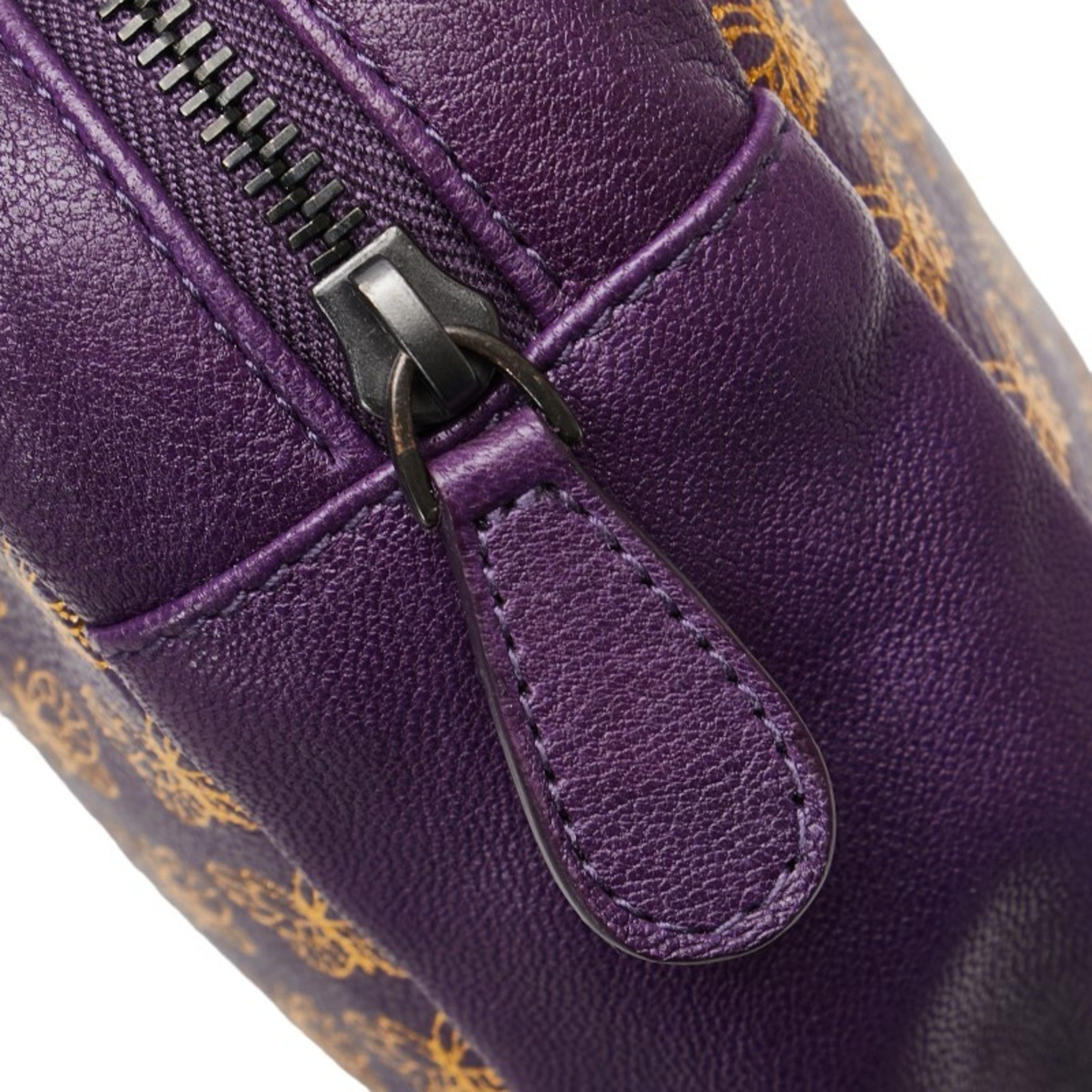 Bottega Veneta Butterfly Pouch Purple Leather Women's BOTTEGAVENETA