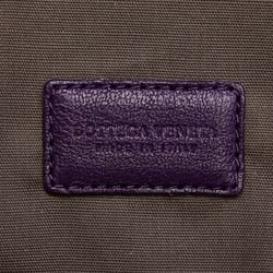 Bottega Veneta Butterfly Pouch Purple Leather Women's BOTTEGAVENETA