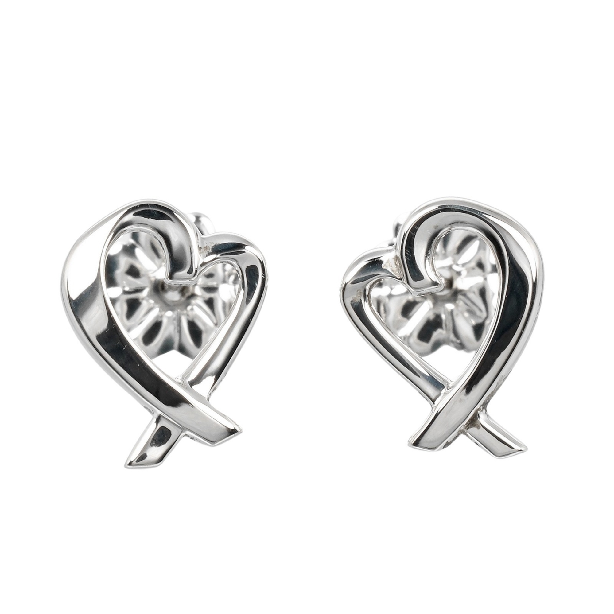 Tiffany & Co. Loving Heart Earrings, 925 Silver, approx. 1.22g