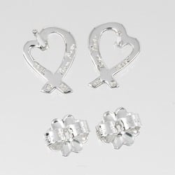 Tiffany & Co. Loving Heart Earrings, 925 Silver, approx. 1.22g