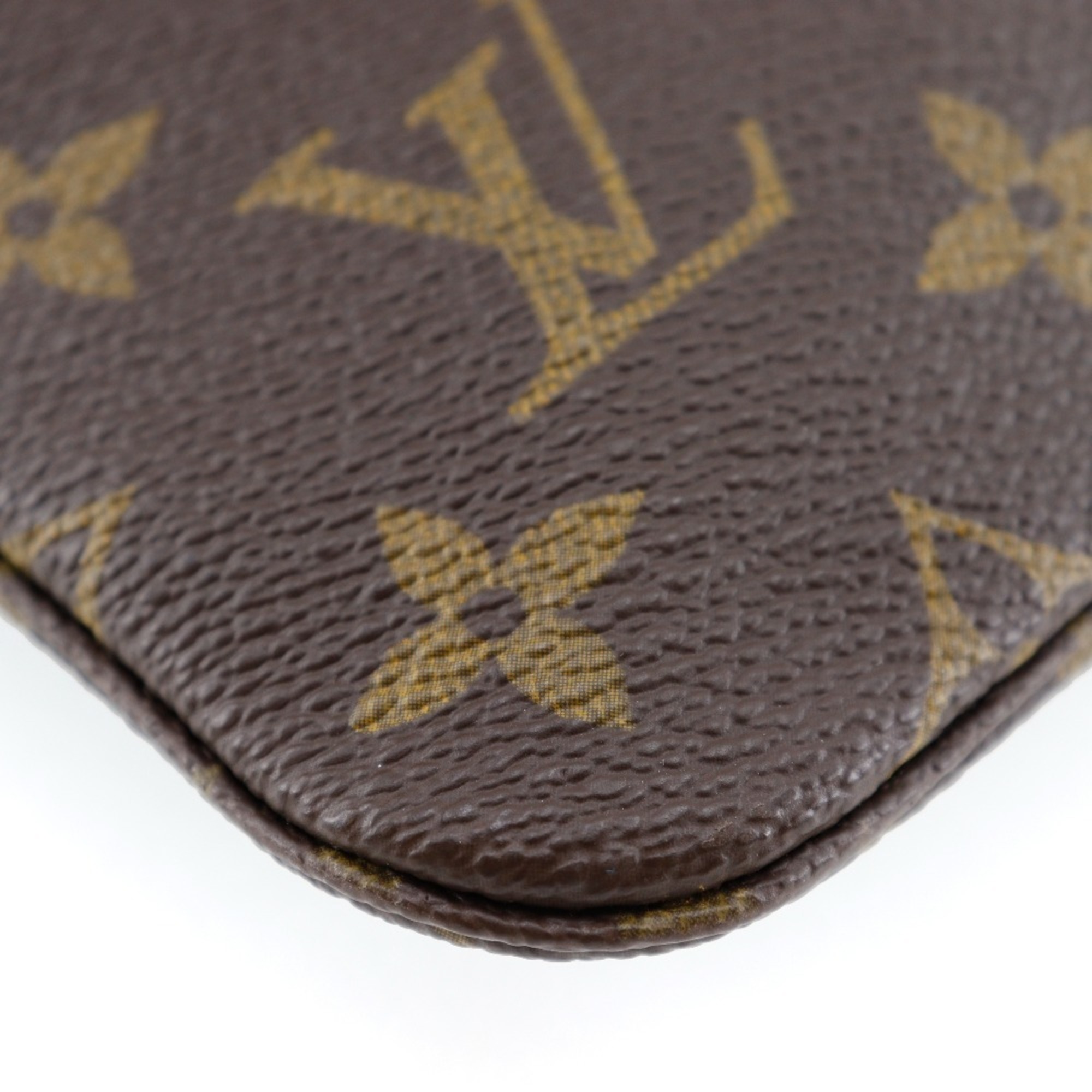 Louis Vuitton LOUIS VUITTON Pochette Priant Clutch Bag M51805 Monogram Canvas A5 Snap Button Unisex