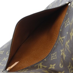 Louis Vuitton LOUIS VUITTON Pochette Priant Clutch Bag M51805 Monogram Canvas A5 Snap Button Unisex