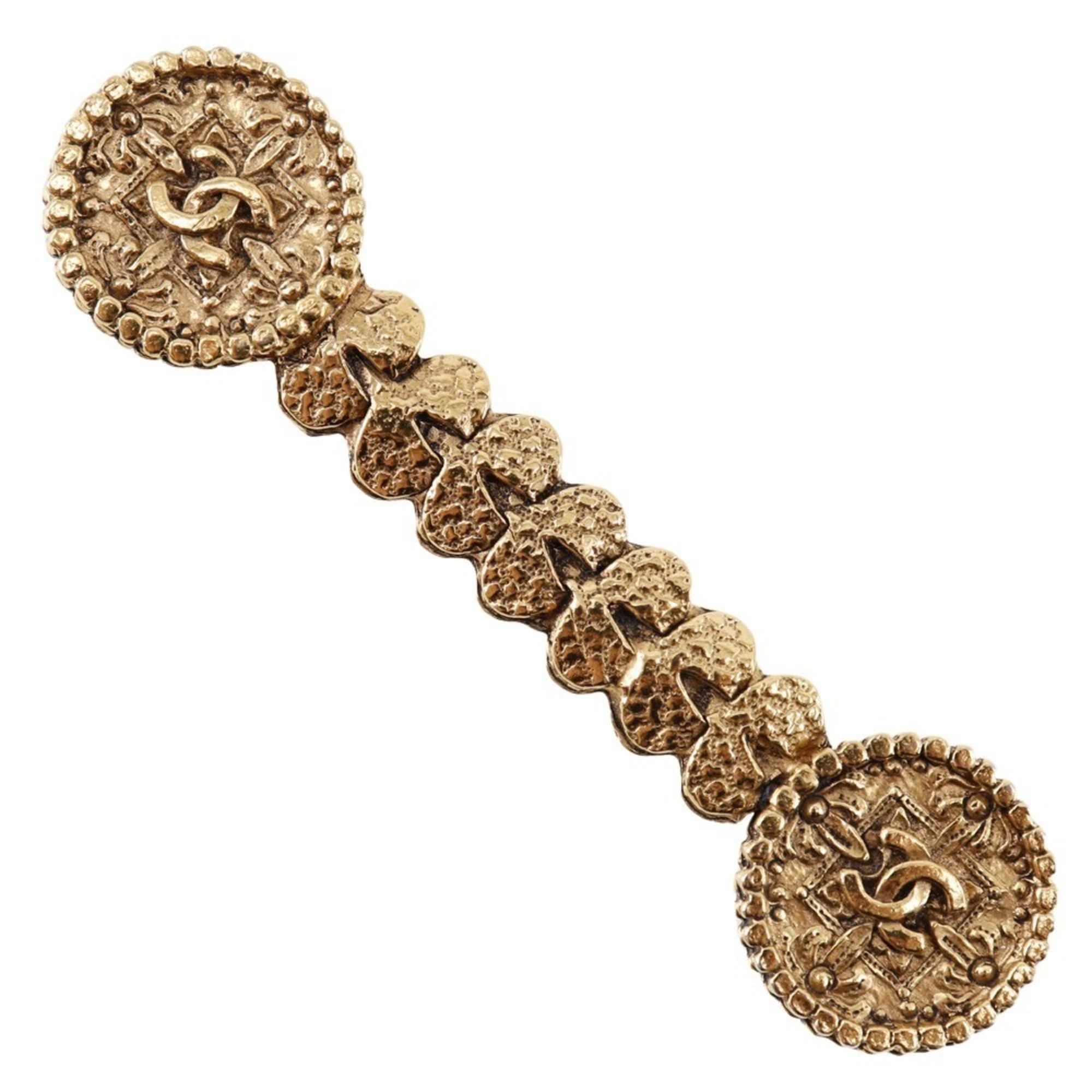 CHANEL Brooch Gold Plated 193 Approx. 7.5g Women's