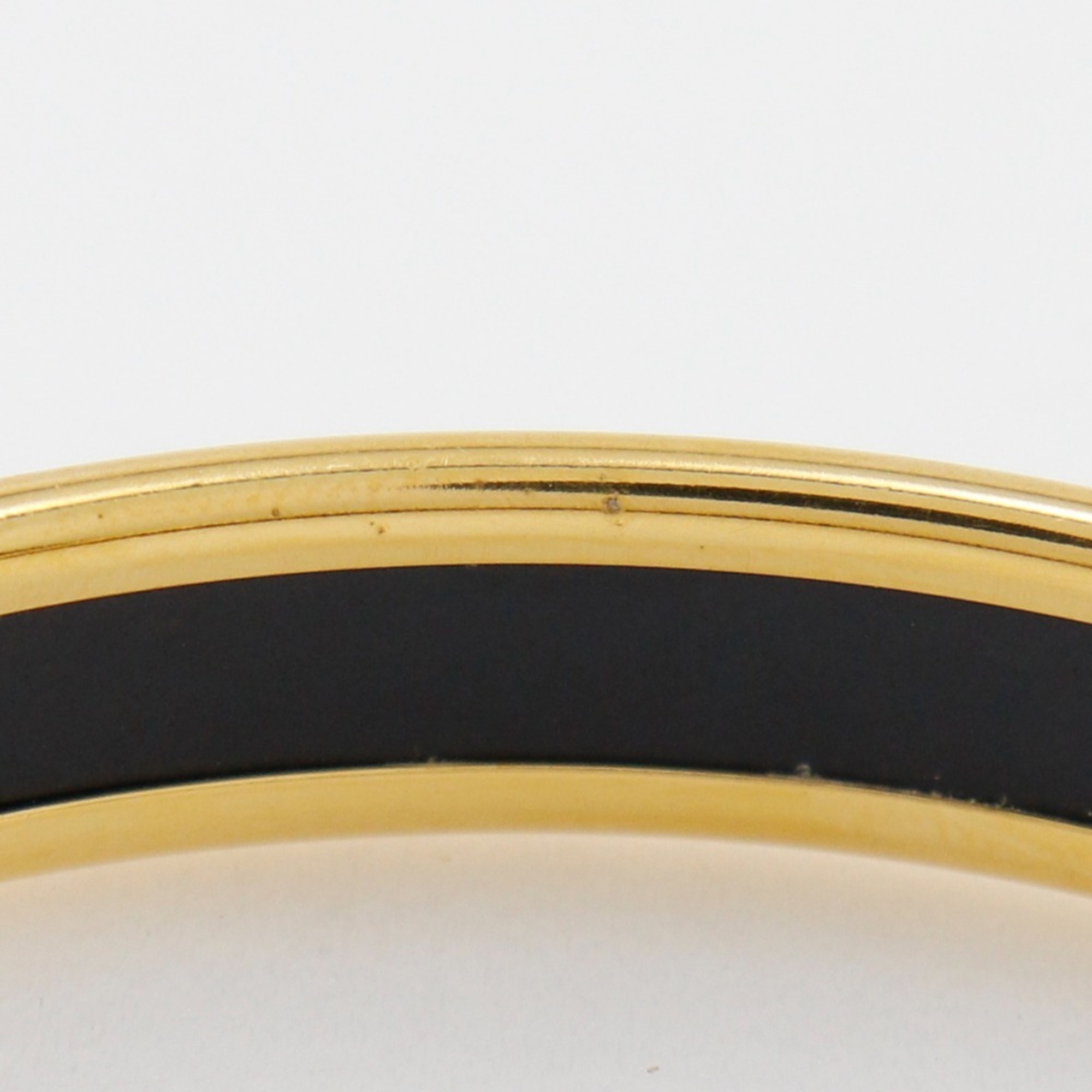 Hermes HERMES enamel bangle, cloisonné, gold plated, made in Australia, red, approx. 22g, Email, women's