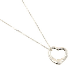 Tiffany & Co. Heart Necklace 16mm Model Silver 925 Approx. 3.27g Open Women's