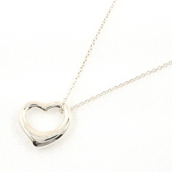 Tiffany & Co. Heart Necklace 16mm Model Silver 925 Approx. 3.27g Open Women's