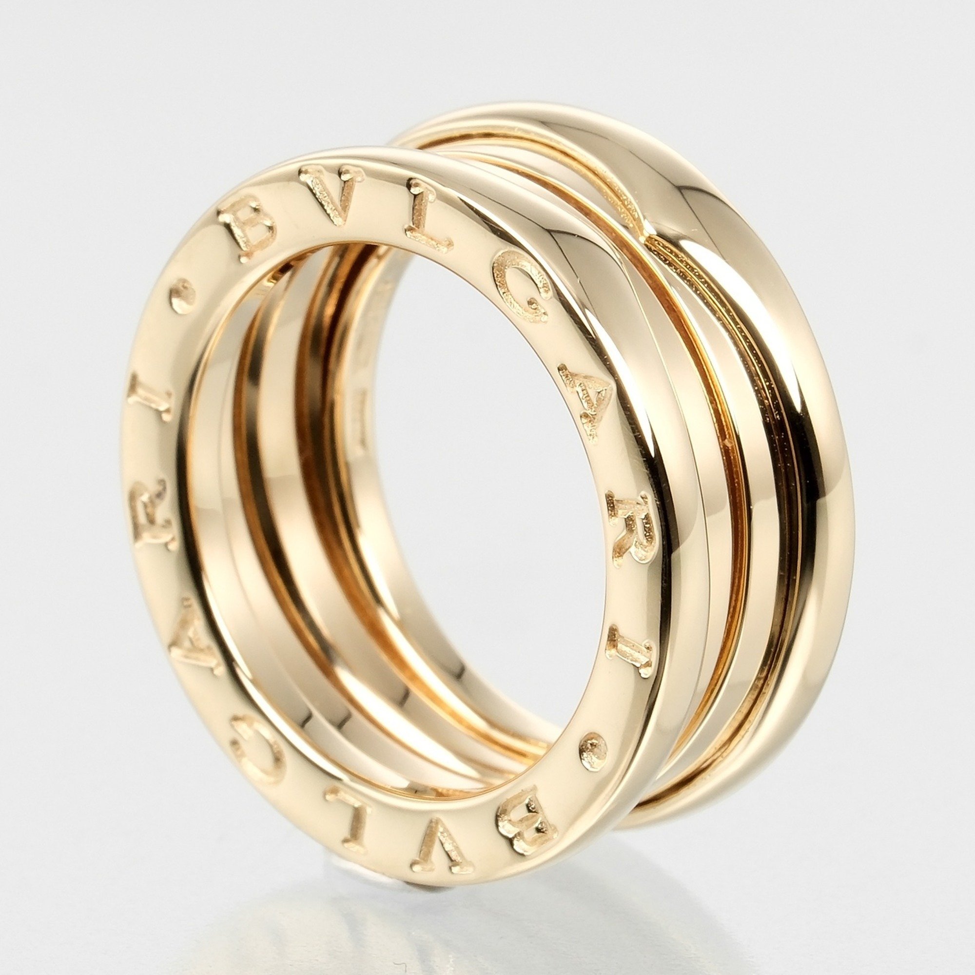 BVLGARI B.ZERO1 3-band ring, size 9.5, B.Zero1, K18YG, yellow gold, approx. 9.82g