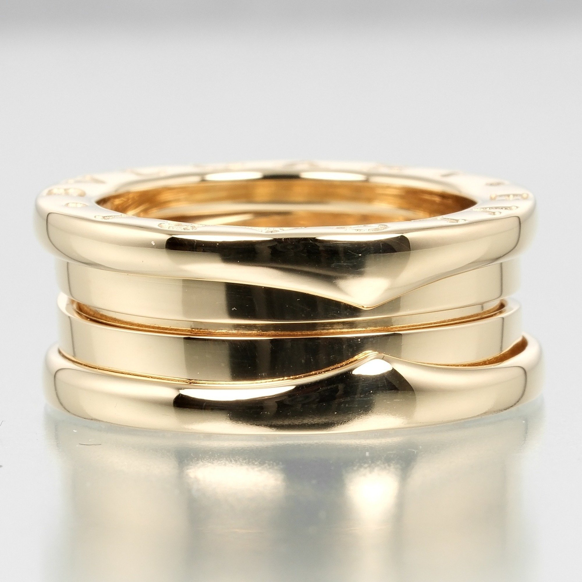 BVLGARI B.ZERO1 3-band ring, size 9.5, B.Zero1, K18YG, yellow gold, approx. 9.82g