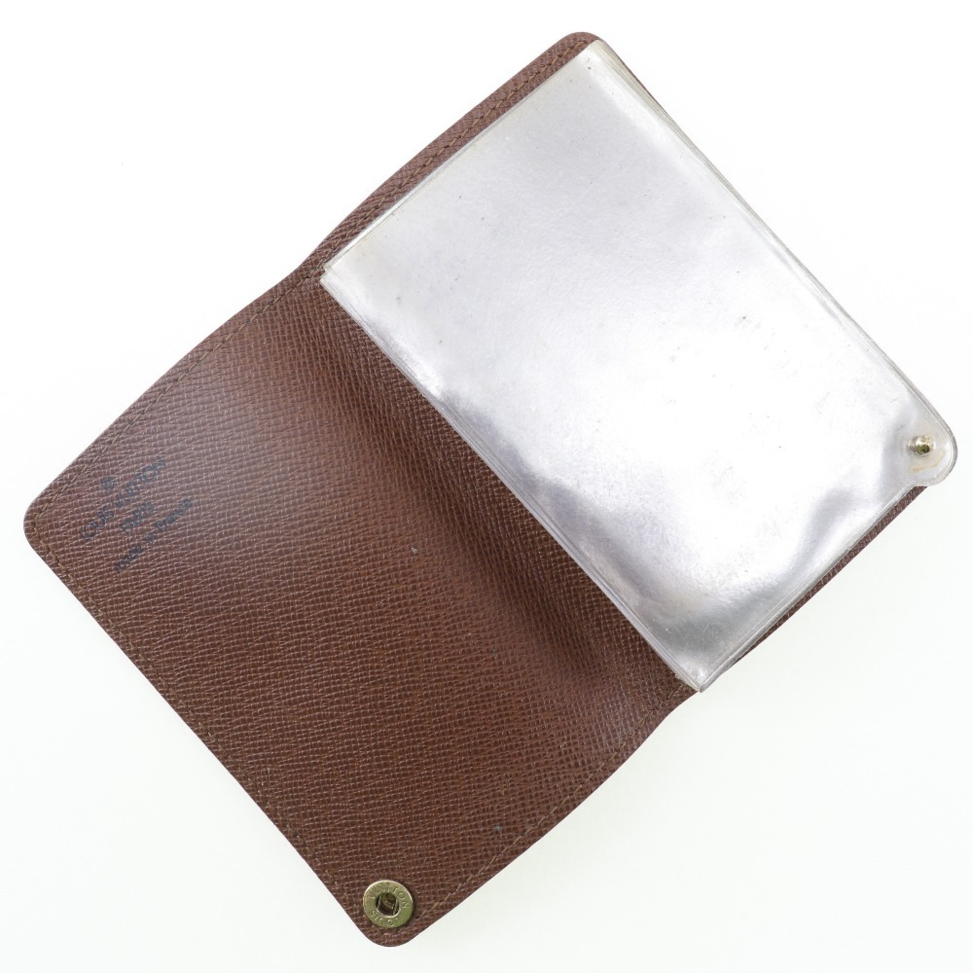 Louis Vuitton LOUIS VUITTON Porte Cartes Credit Pression Card Case M60937 Monogram Canvas 2004 BU0054 Snap Button Unisex