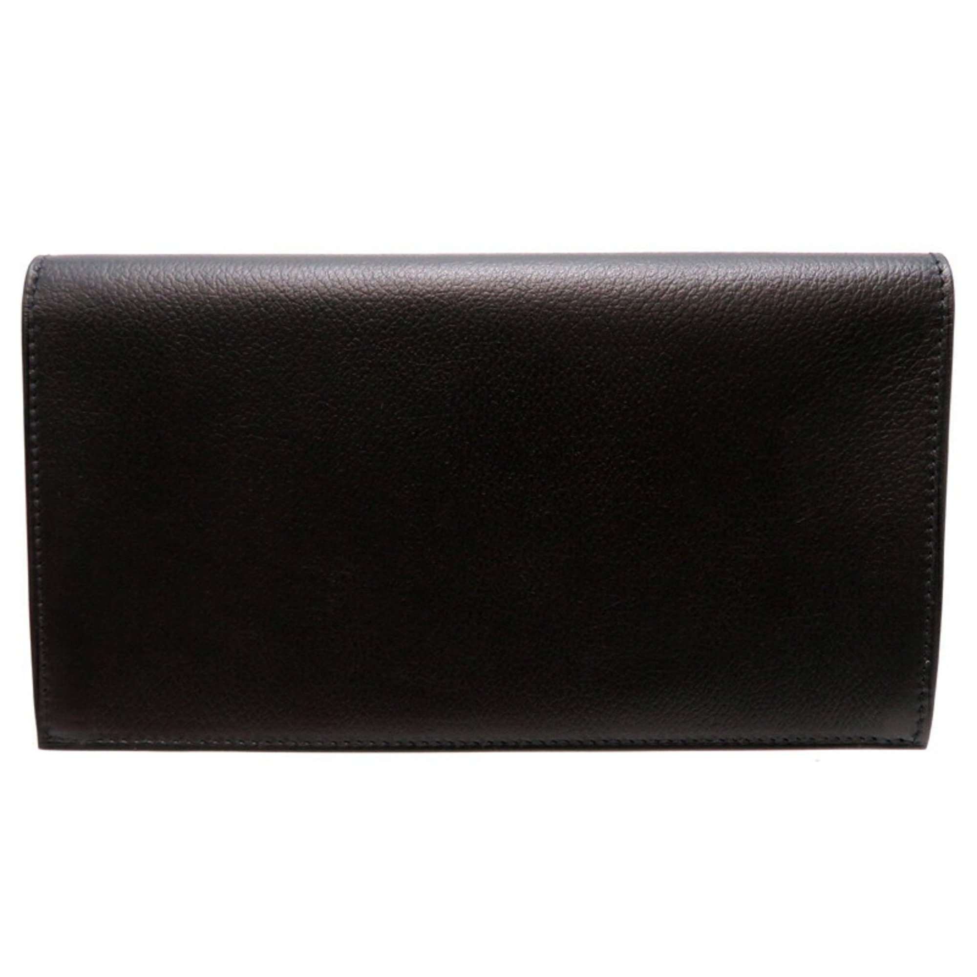 Hermes Citizen Twill Combine Long Women's and Men's Wallet in Evergrain Noir (Black)