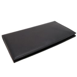 Hermes Citizen Twill Combine Long Women's and Men's Wallet in Evergrain Noir (Black)