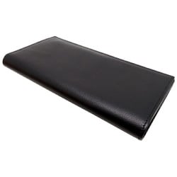 Hermes Citizen Twill Combine Long Women's and Men's Wallet in Evergrain Noir (Black)