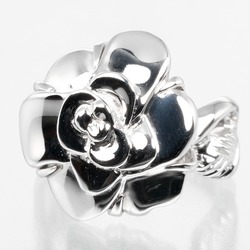 CHANEL Camellia size 8 ring, K18WG white gold, approx. 9.96g