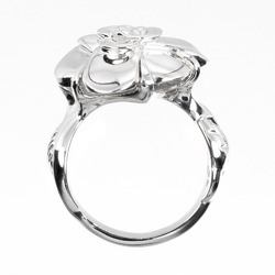 CHANEL Camellia size 8 ring, K18WG white gold, approx. 9.96g