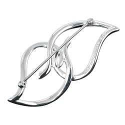 Tiffany & Co. Double Leaf Brooch, 925 Silver, approx. 7.1g