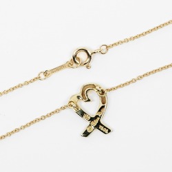 Tiffany & Co. Loving Heart Necklace, K18YG, Yellow Gold, Approx. 2.85g