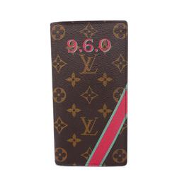 Louis Vuitton Long Wallet Monogram My LV Heritage Portefeuille Brazza M66540 Brown Vert Clair Men's