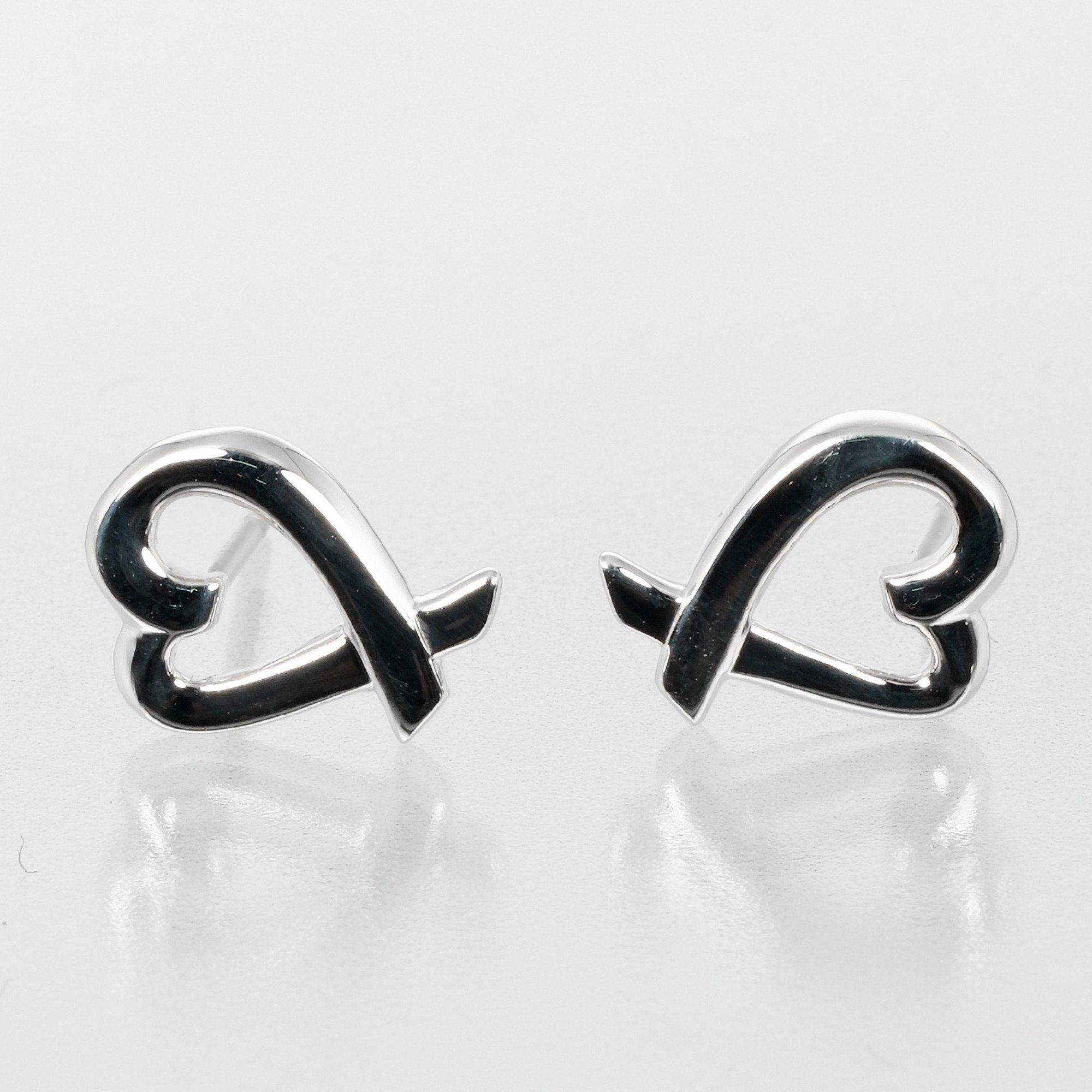 Tiffany & Co. Loving Heart Earrings, 925 Silver, approx. 1.57g