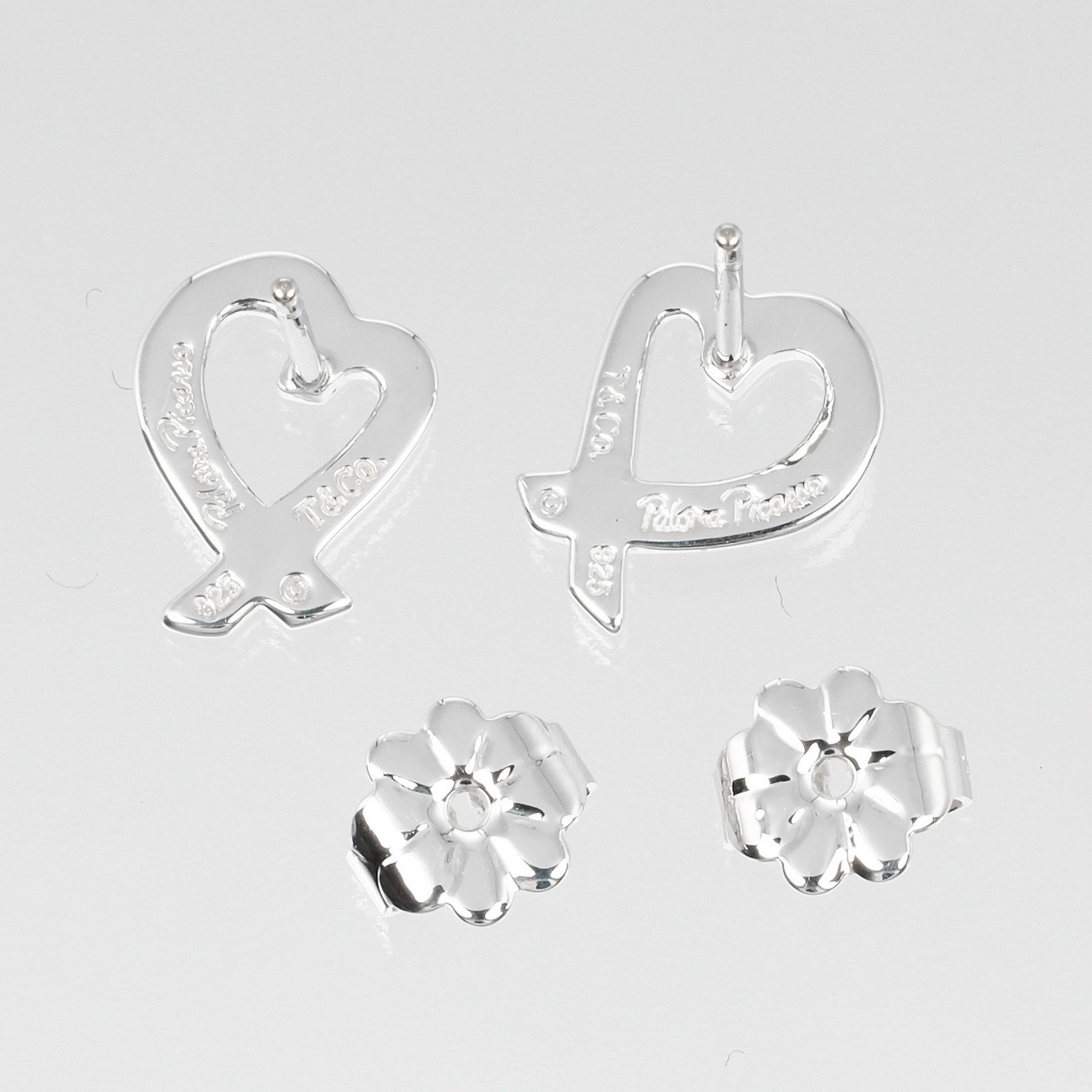 Tiffany & Co. Loving Heart Earrings, 925 Silver, approx. 1.57g