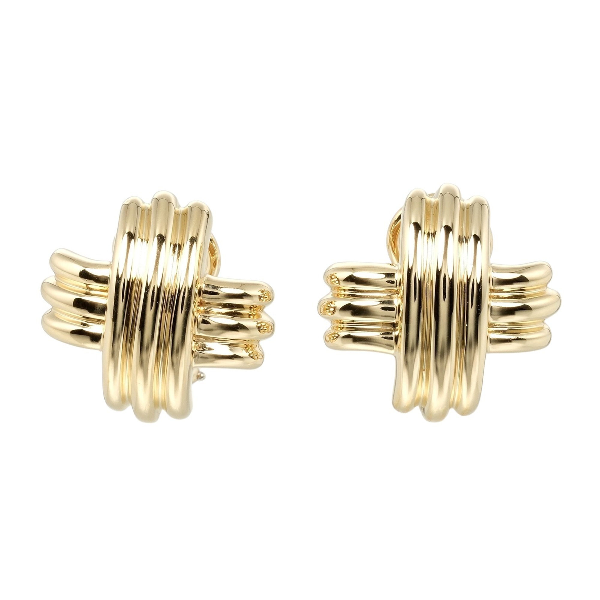 Tiffany & Co. Signature Earrings, 18K Yellow Gold, approx. 14.5g