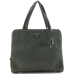 PRADA Handbag Nylon Olive Green A5 Women's I120824028