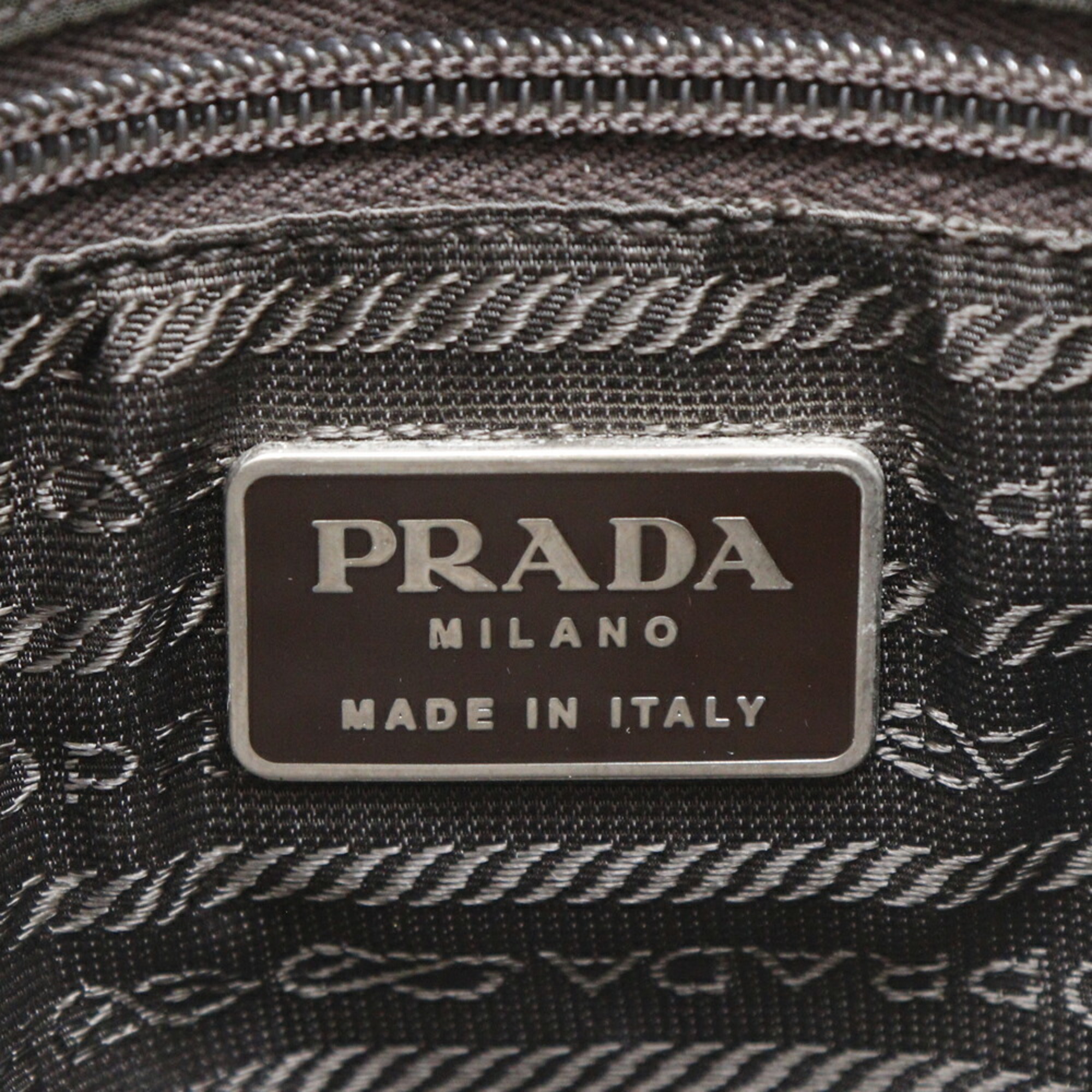 PRADA Handbag Nylon Olive Green A5 Women's I120824028