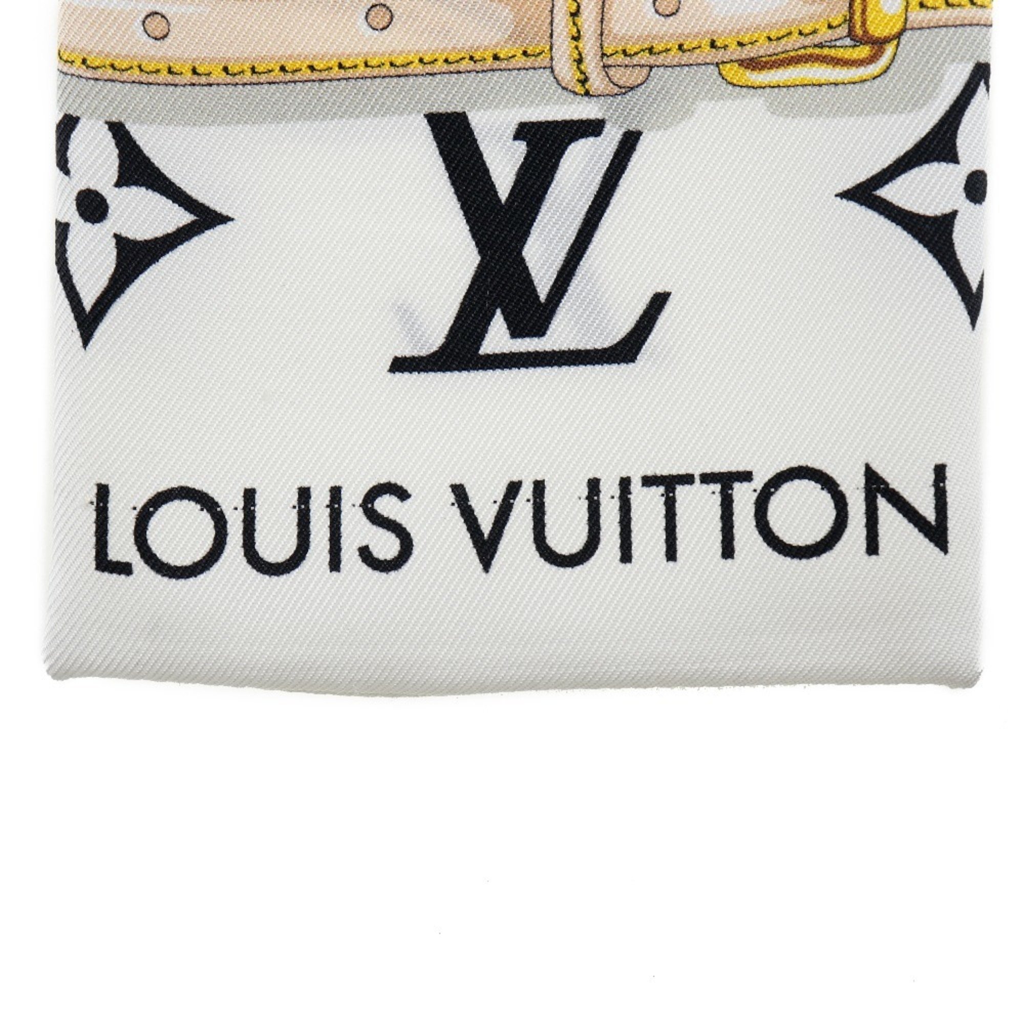 Louis Vuitton Bandeau Monogram Scarf Confidential M78656 Silk Black Bando Women's