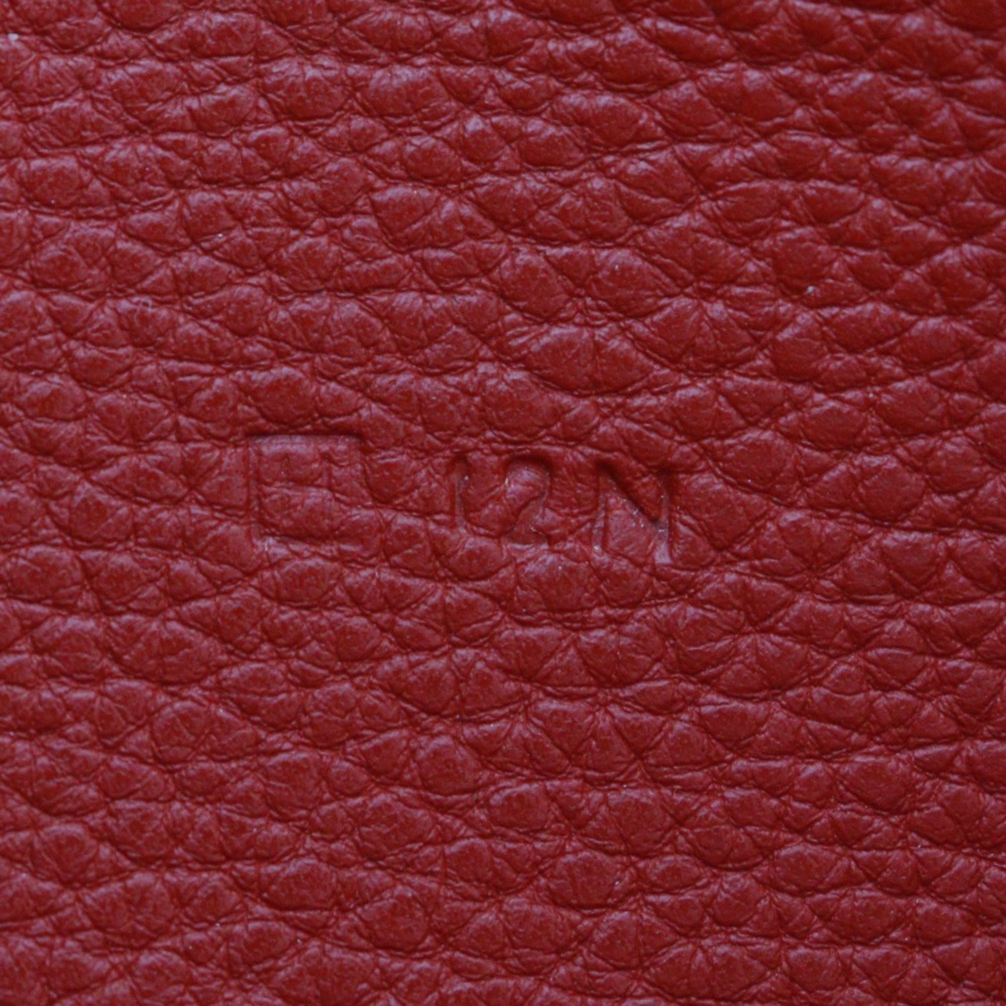 Hermes Dogon Long Wallet Taurillon Clemence Red □H Belt Clasp Women's