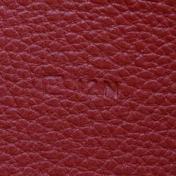 Hermes Dogon Long Wallet Taurillon Clemence Red □H Belt Clasp Women's