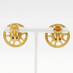 CHANEL Earrings, Gold Plated, 1997, Approx. 8.7g, Women's