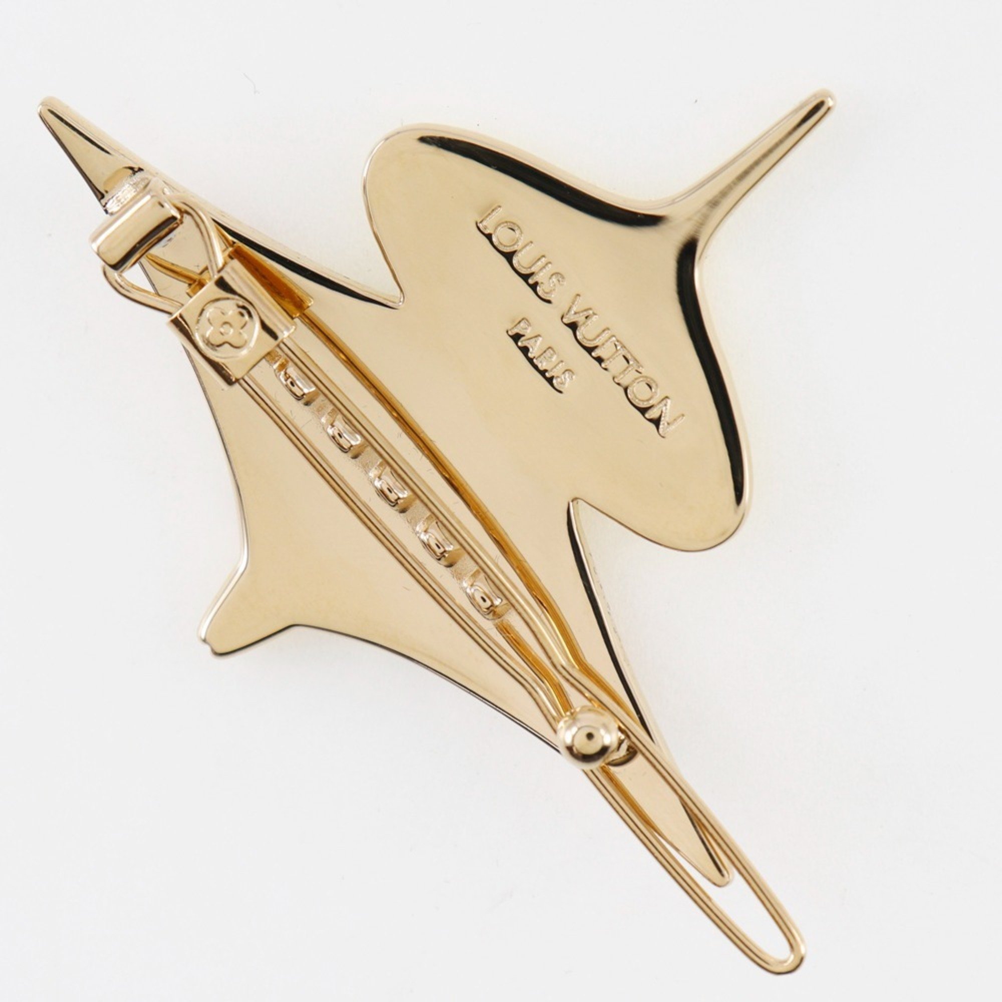 Louis Vuitton LOUIS VUITTON Hairpin 2-piece set Takashi Murakami M92595 Gold-plated for women