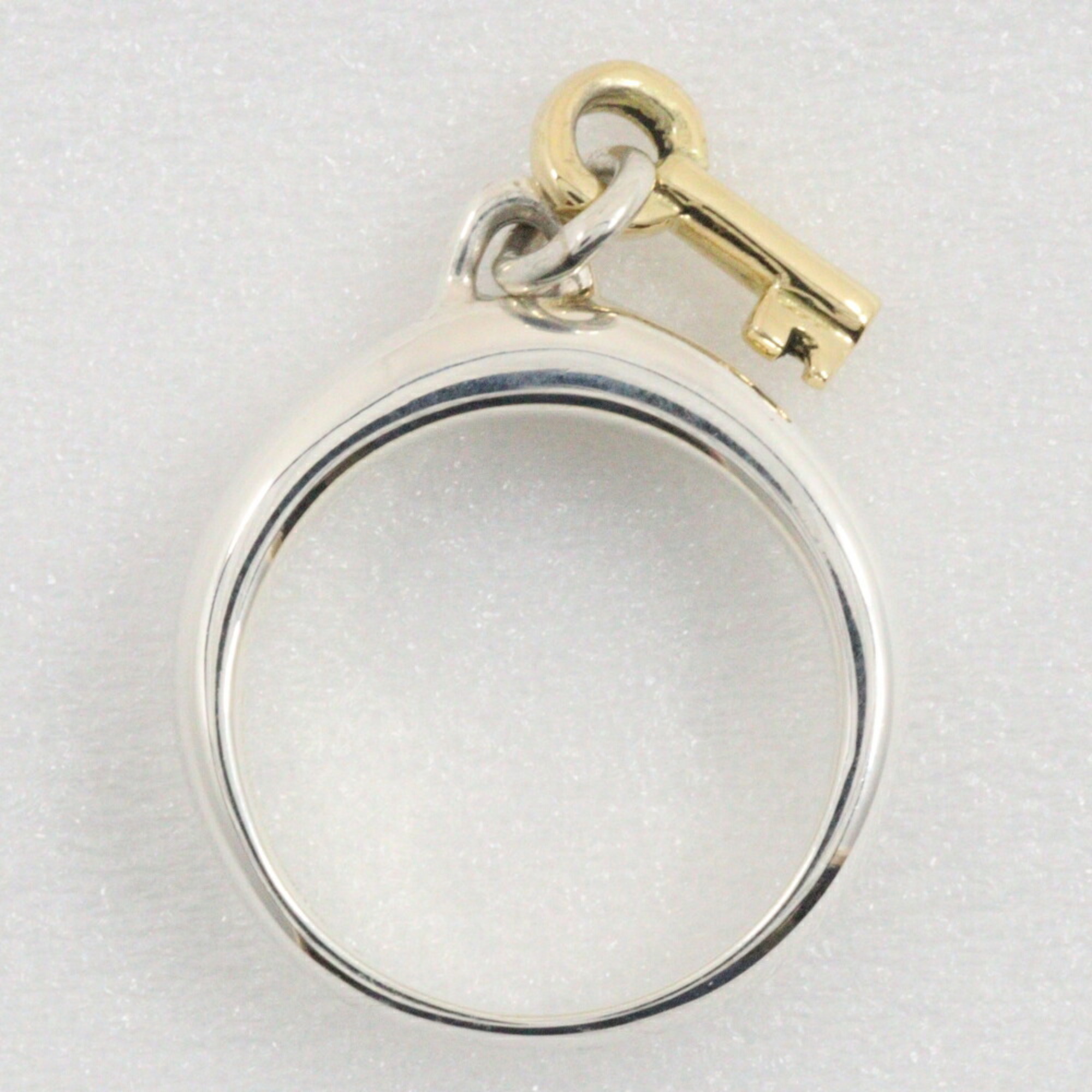 Tiffany & Co. Size 9 Ring, Silver 925 x K18 Yellow Gold, Key, Approx. 4.5g, Women's, I140324064