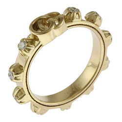 Gucci GG Running Ring, Size 9, 18K Gold, Diamond, Women's, GUCCI