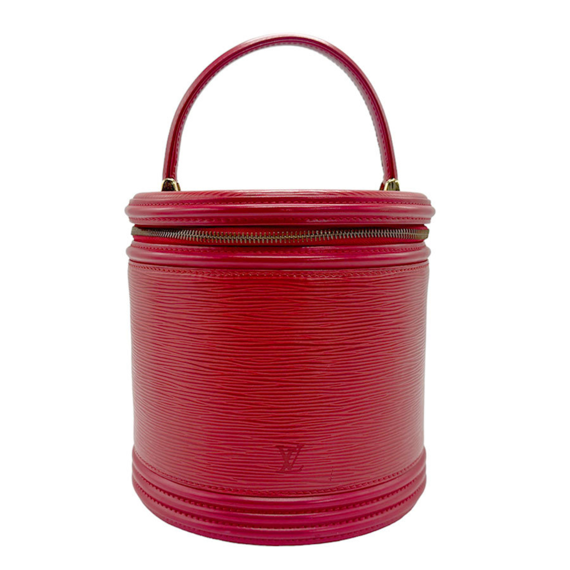 Louis Vuitton Epi Cannes Handbag, Leather, Castilian Red, Men's, Women's, M48037 n0068