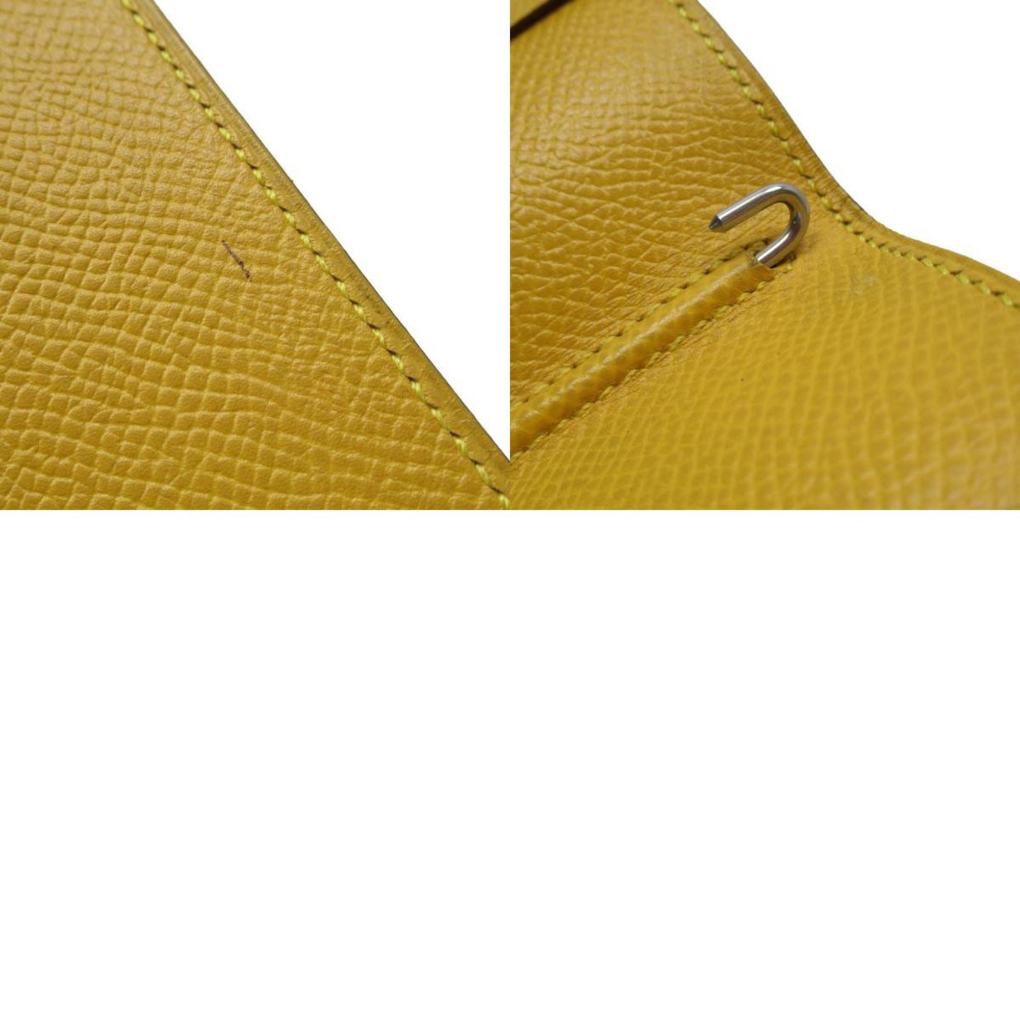 Hermes HERMES Notebook Cover Leather Blue Yellow Men's Women's w0577g