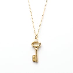 Tiffany Oval Key Necklace Yellow Gold (18K) No Stone Men,Women Fashion Pendant Necklace (Gold)