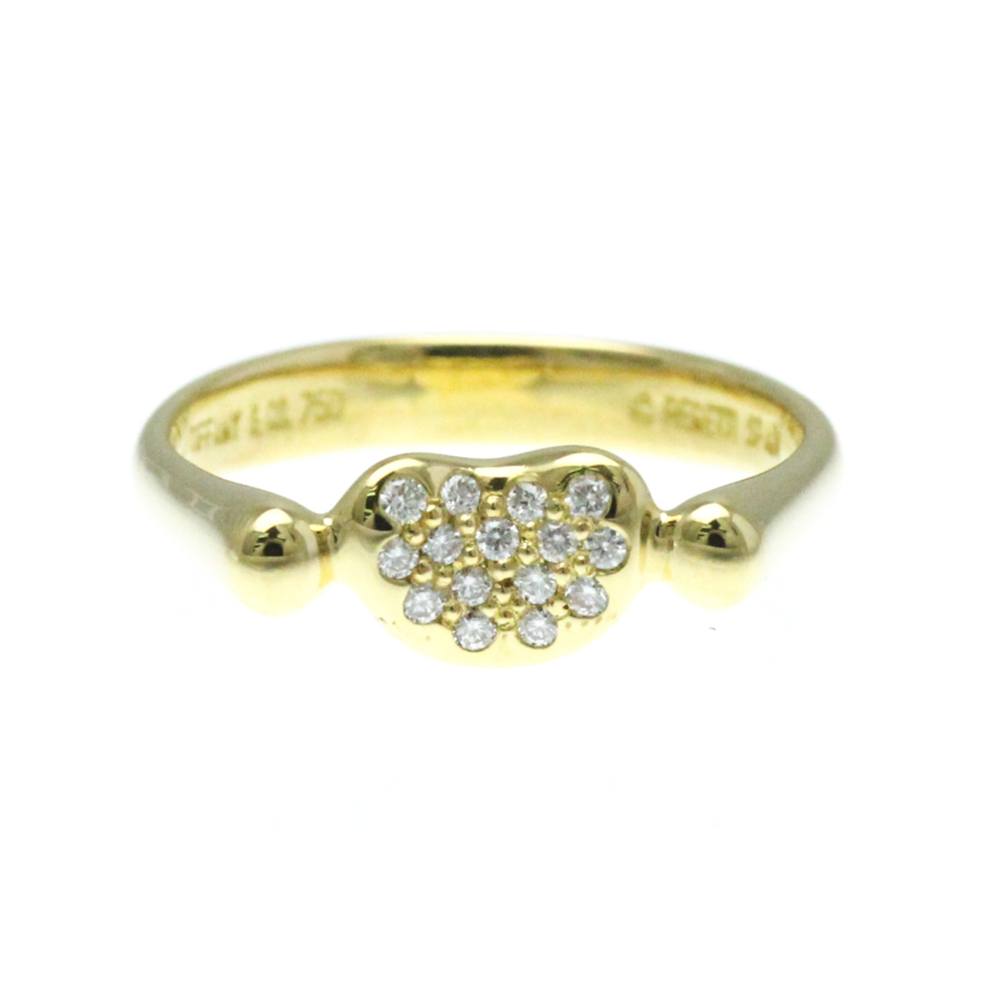 Tiffany Bean Yellow Gold (18K) Fashion Diamond Band Ring Gold