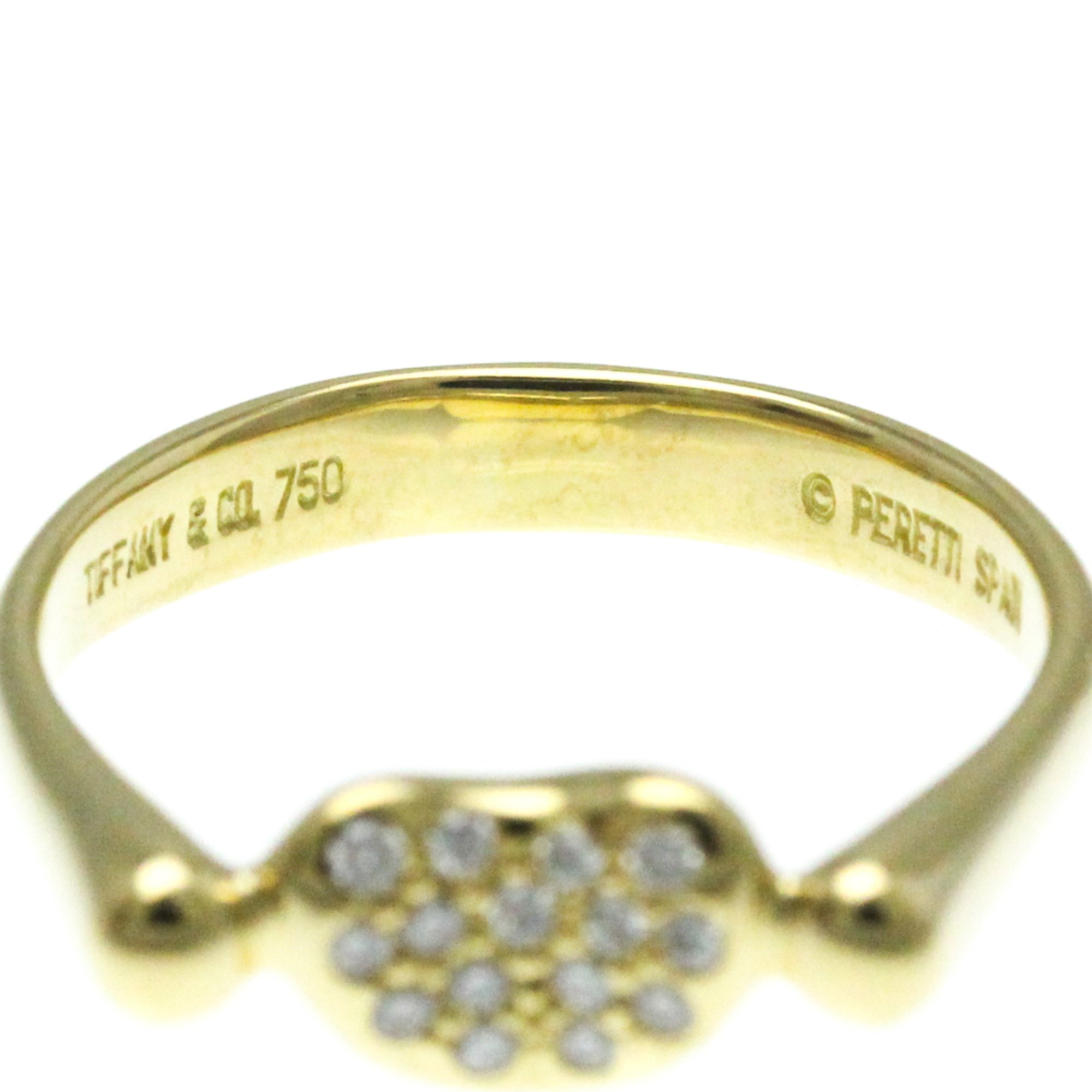 Tiffany Bean Yellow Gold (18K) Fashion Diamond Band Ring Gold