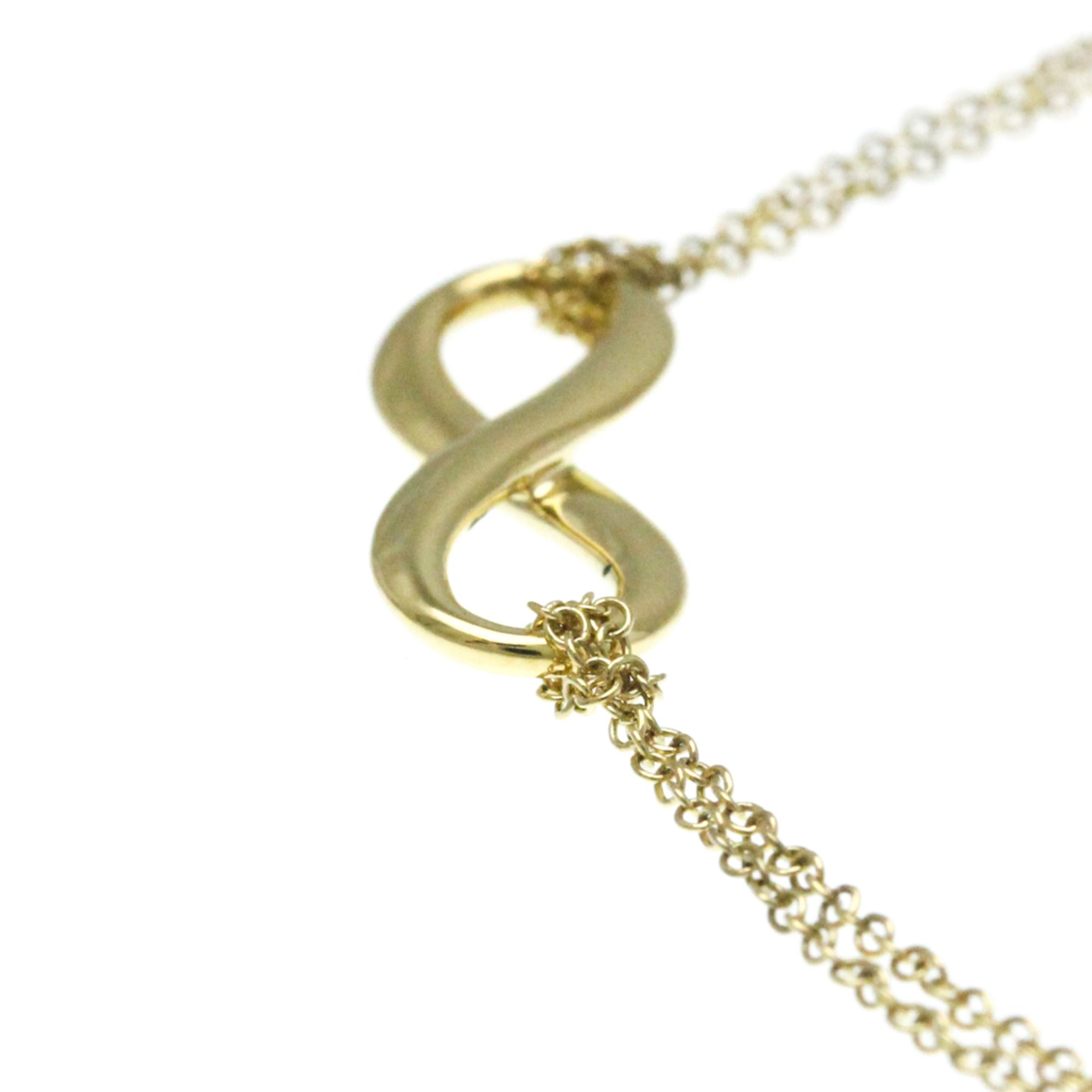 Tiffany Infinity Double Chain Bracelet Yellow Gold (18K) No Stone Charm Bracelet Gold