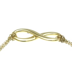 Tiffany Infinity Double Chain Bracelet Yellow Gold (18K) No Stone Charm Bracelet Gold