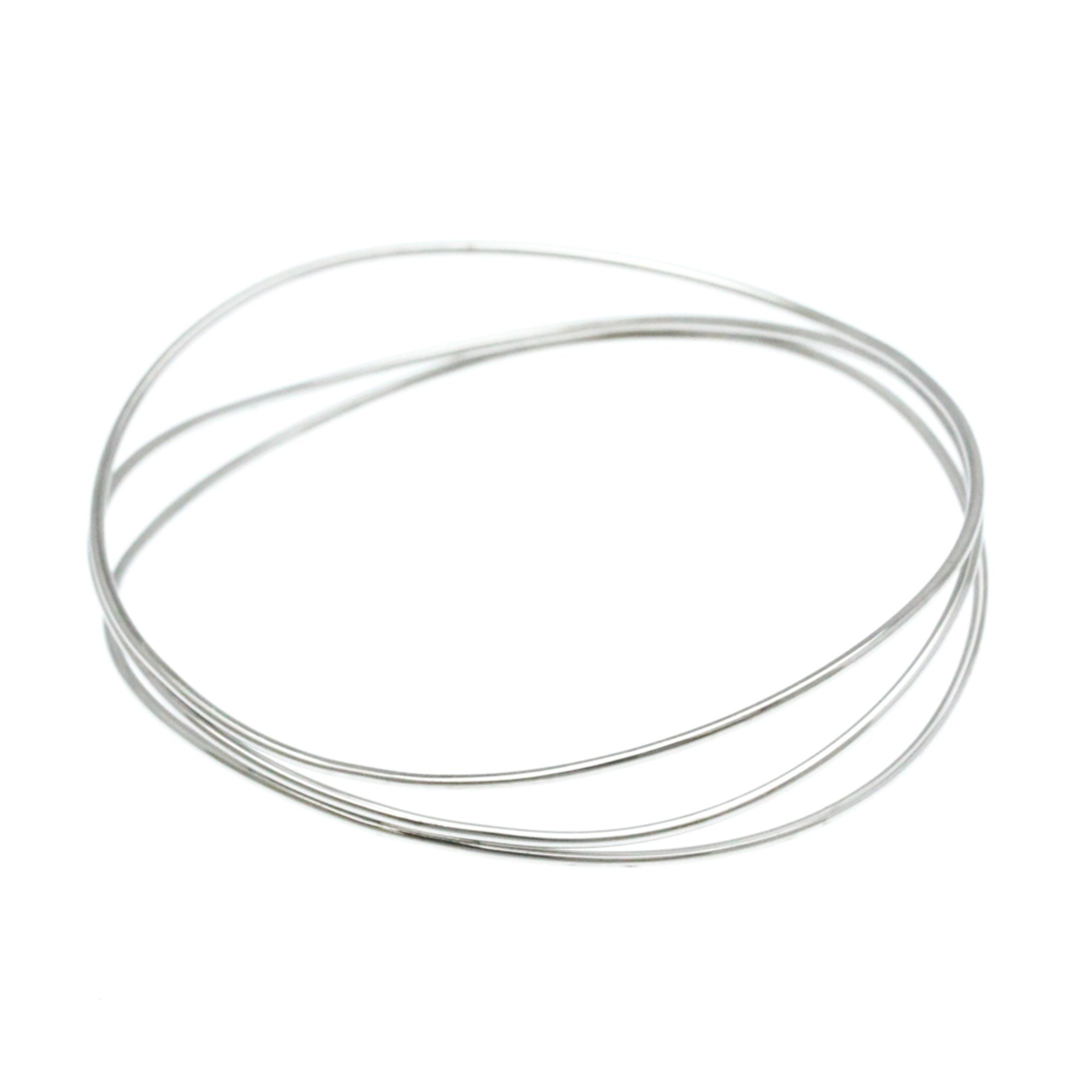 Tiffany Wave Bangle White Gold (18K) No Stone Bangle Silver